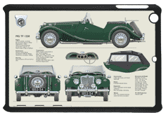 MG TF 1250 1953-54 Small Tablet Covers